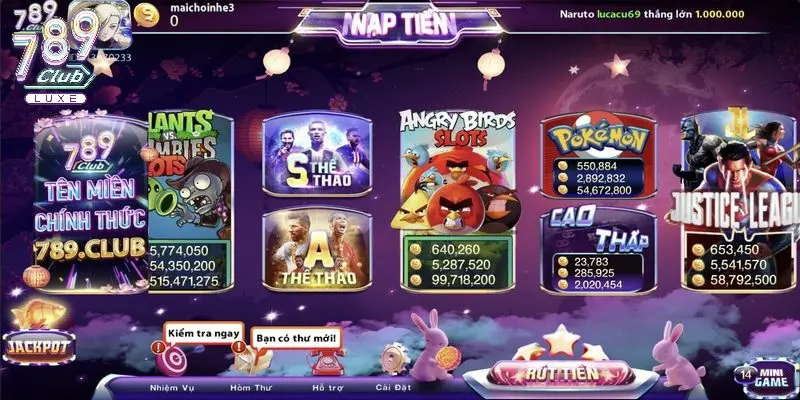 Angry Birds Slot 789Club được thiết kế với nhiều tính năng hiện đại